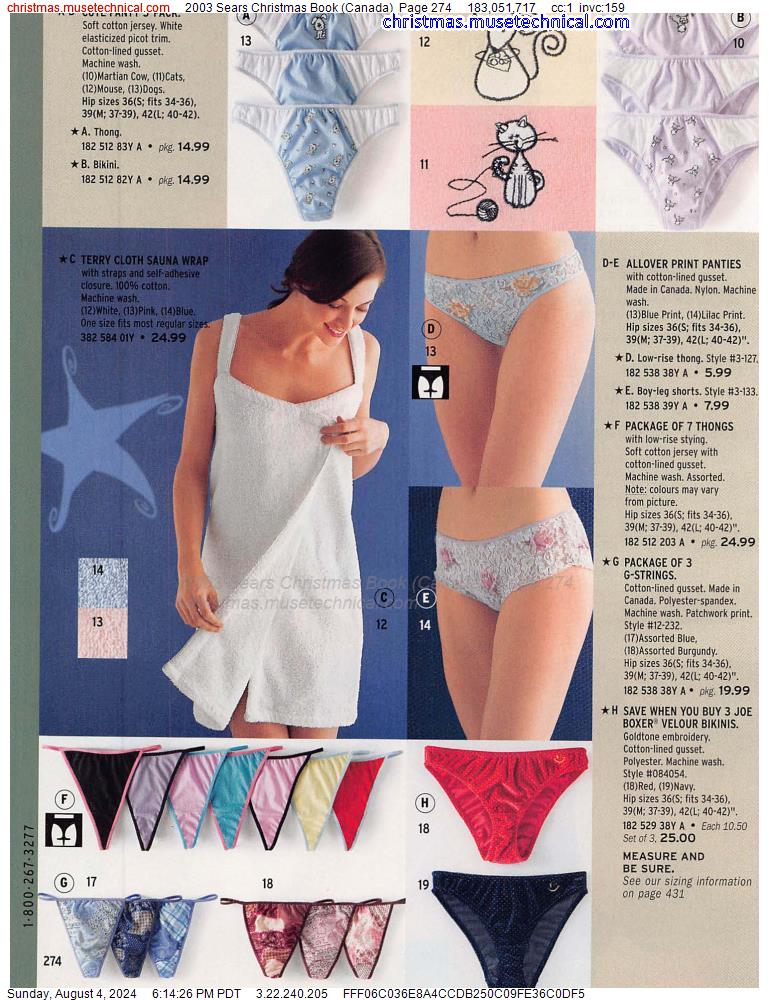 2003 Sears Christmas Book (Canada), Page 274