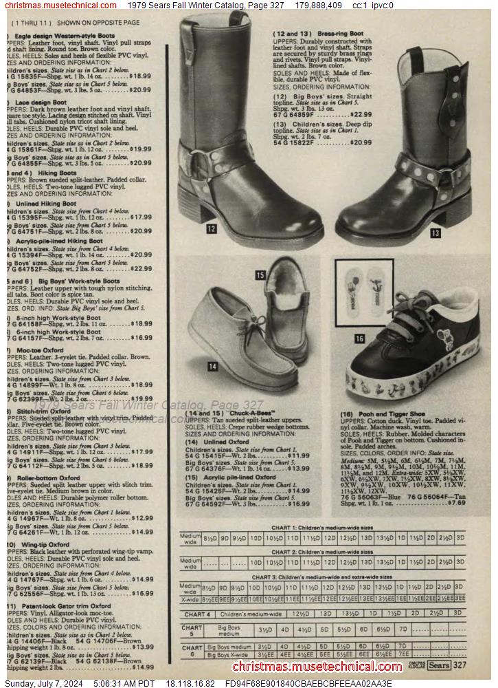 1979 Sears Fall Winter Catalog, Page 327