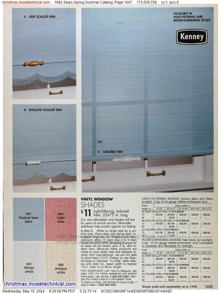 1992 Sears Spring Summer Catalog, Page 1447