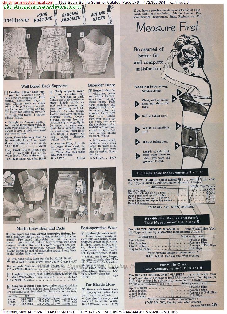 1963 Sears Spring Summer Catalog, Page 276