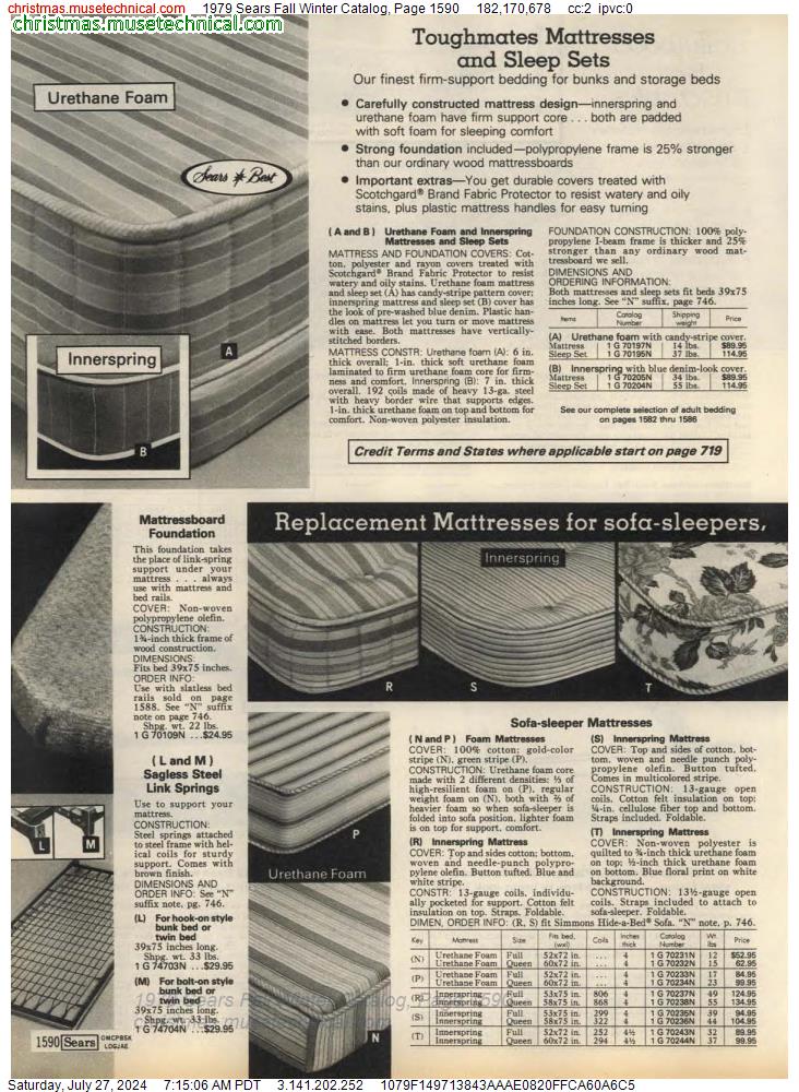 1979 Sears Fall Winter Catalog, Page 1590