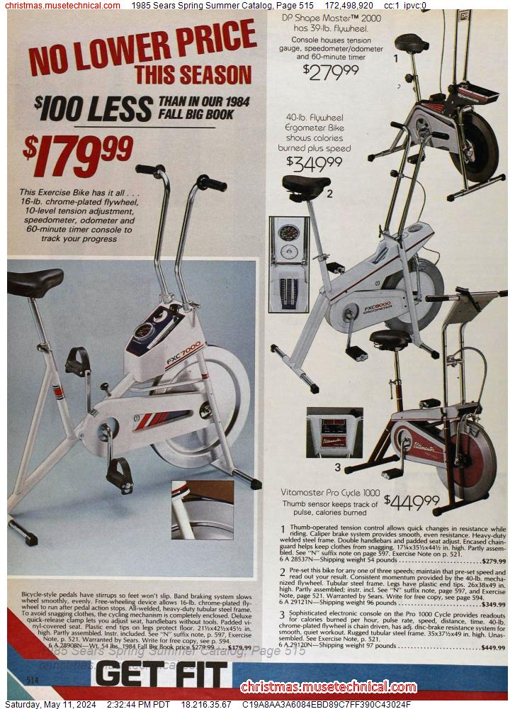 1985 Sears Spring Summer Catalog, Page 515