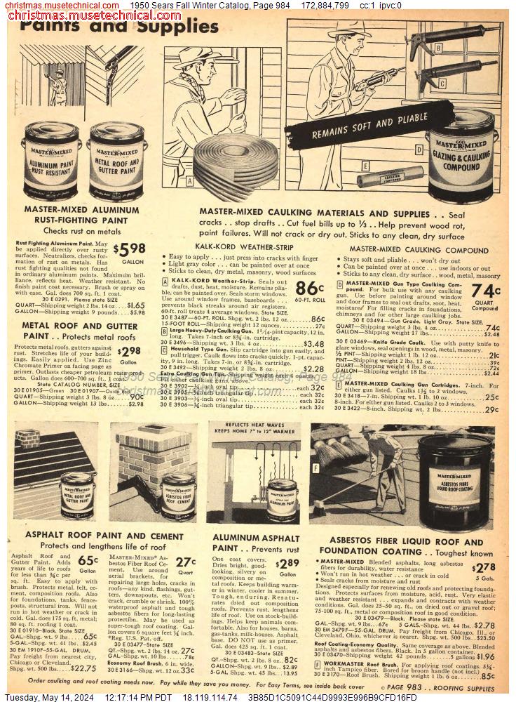 1950 Sears Fall Winter Catalog, Page 984