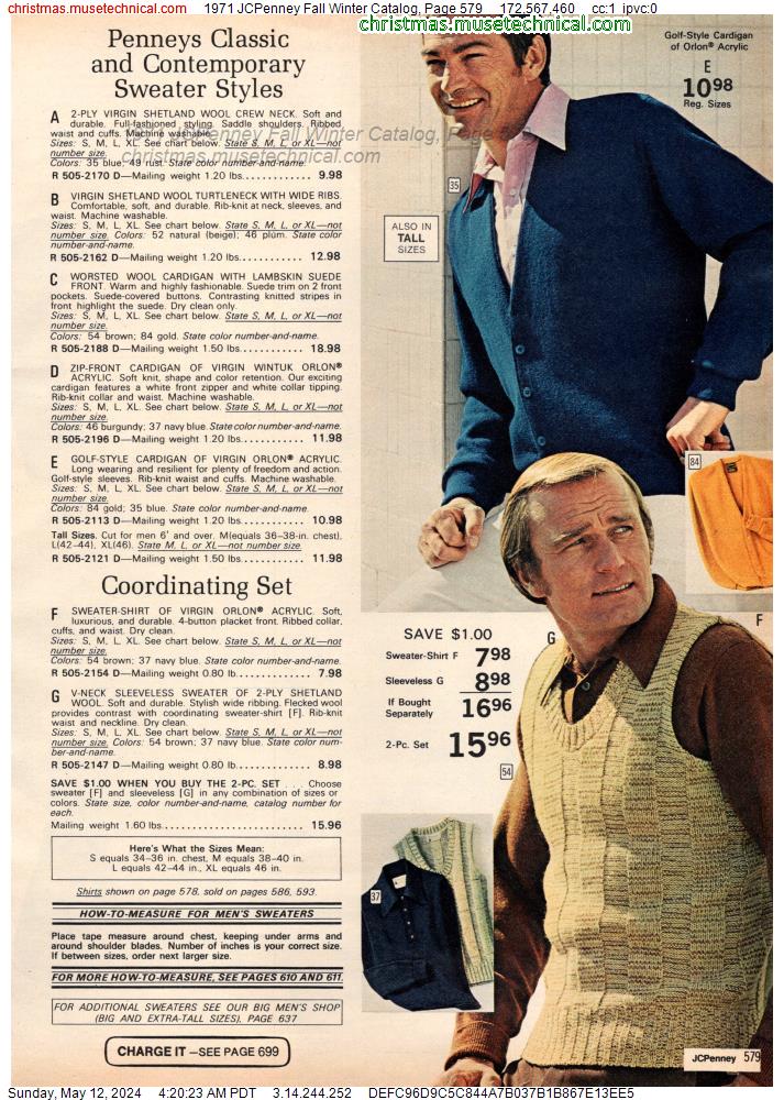 1971 JCPenney Fall Winter Catalog, Page 579