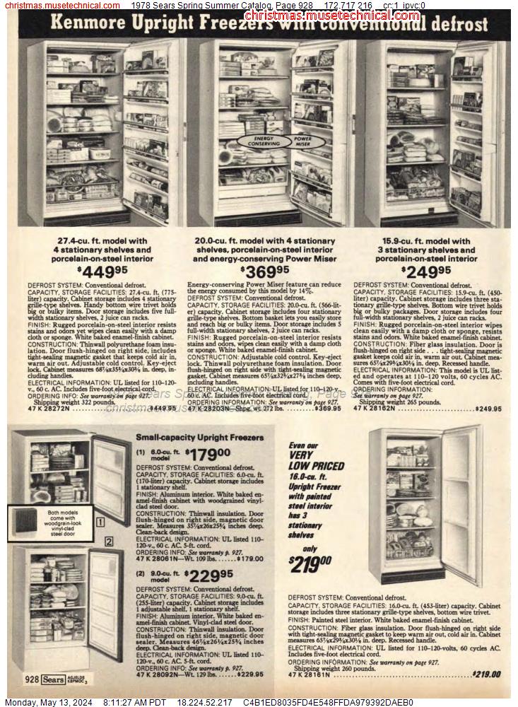1978 Sears Spring Summer Catalog, Page 928