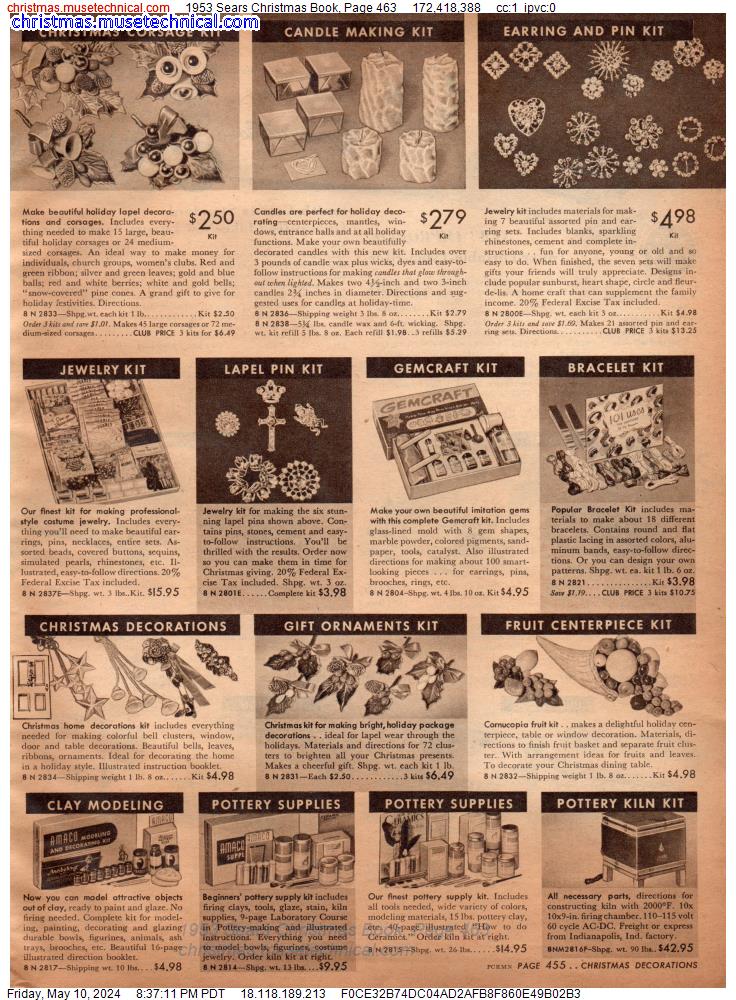 1953 Sears Christmas Book, Page 463