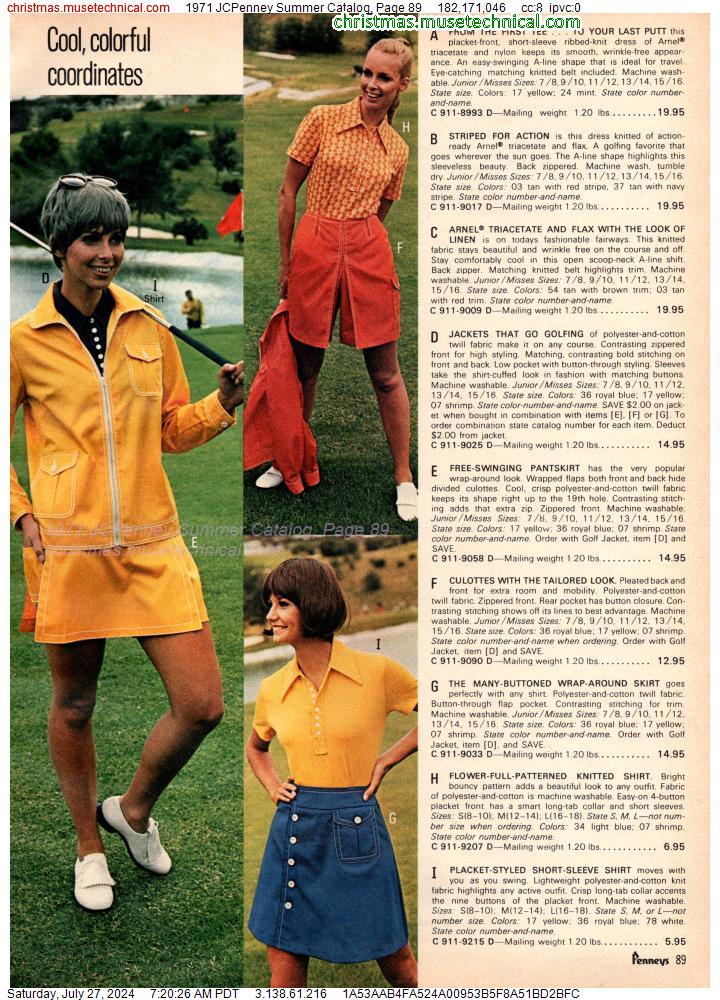 1971 JCPenney Summer Catalog, Page 89