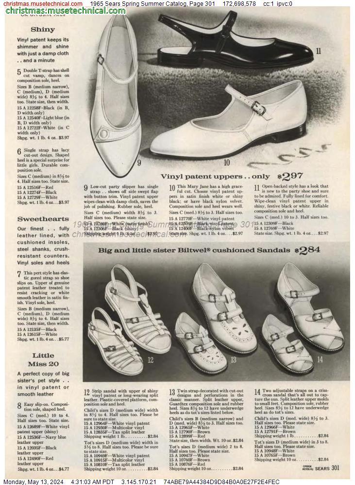 1965 Sears Spring Summer Catalog, Page 301