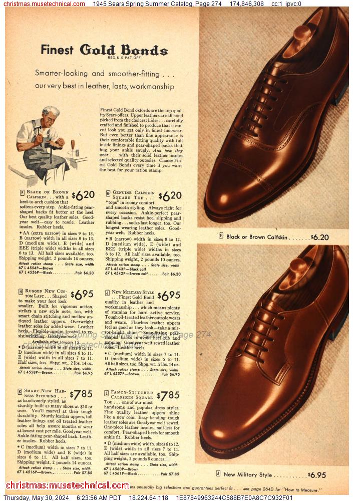 1945 Sears Spring Summer Catalog, Page 274