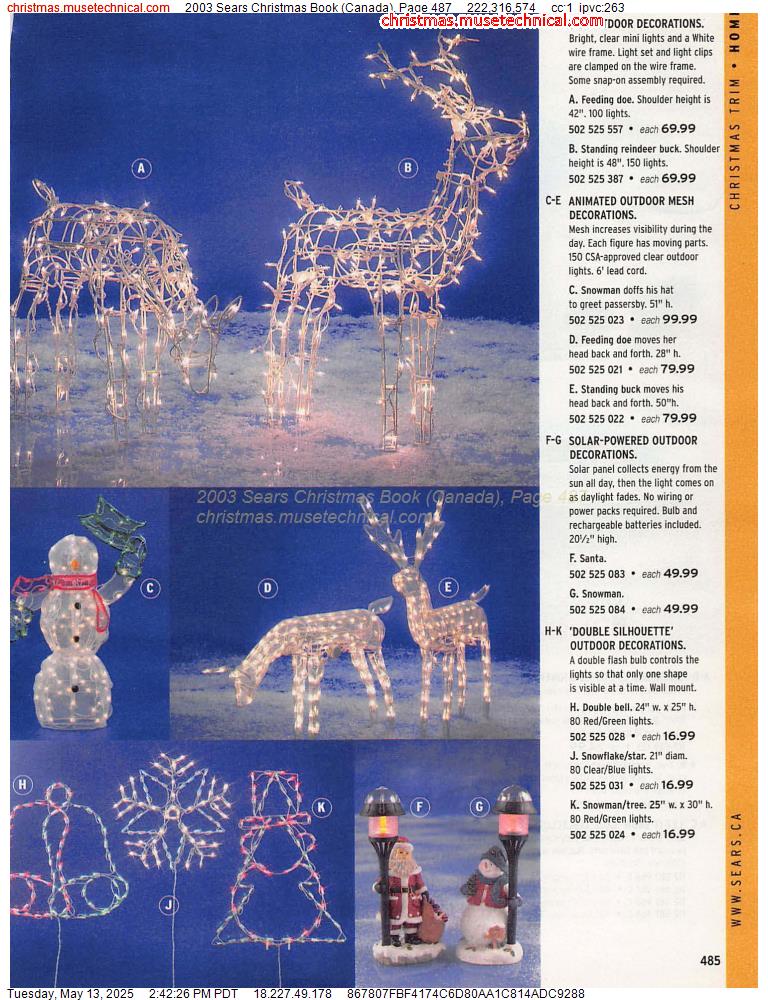 2003 Sears Christmas Book (Canada), Page 487