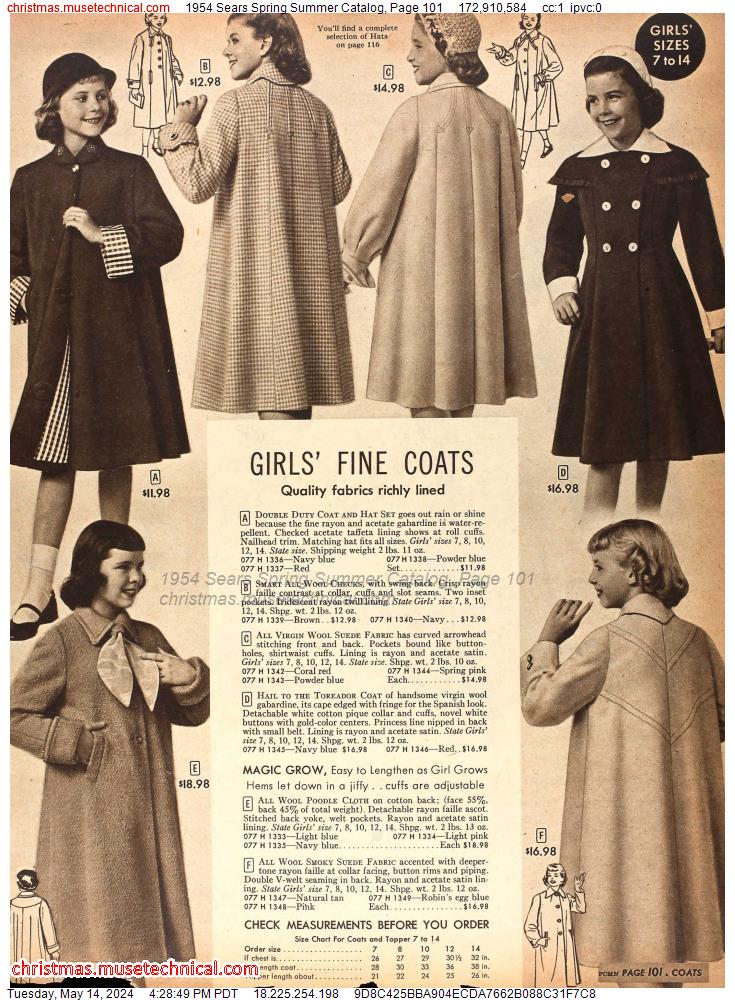1954 Sears Spring Summer Catalog, Page 101