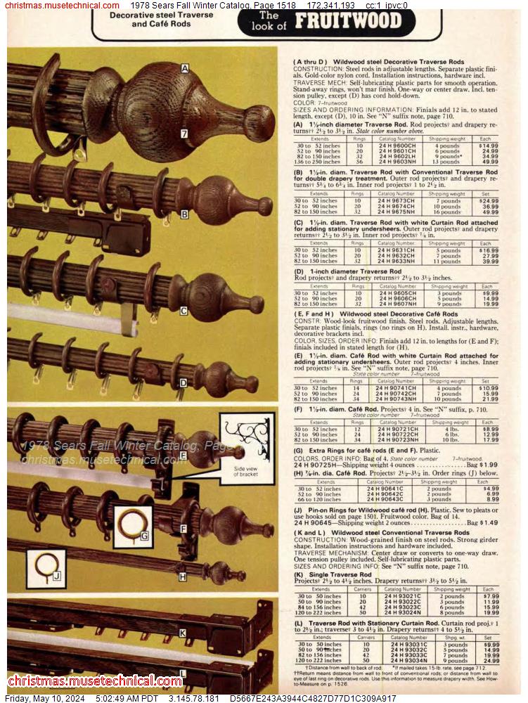 1978 Sears Fall Winter Catalog, Page 1518
