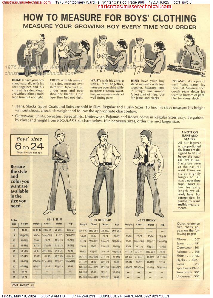 1975 Montgomery Ward Fall Winter Catalog, Page 960