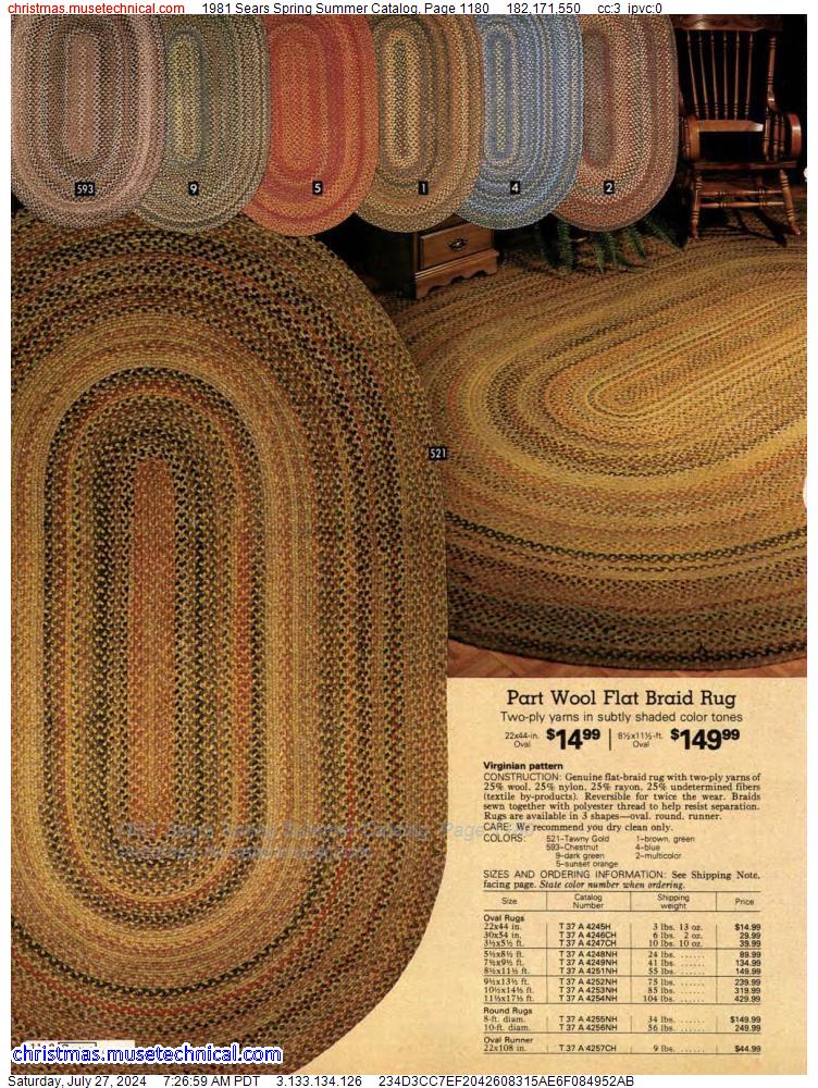 1981 Sears Spring Summer Catalog, Page 1180