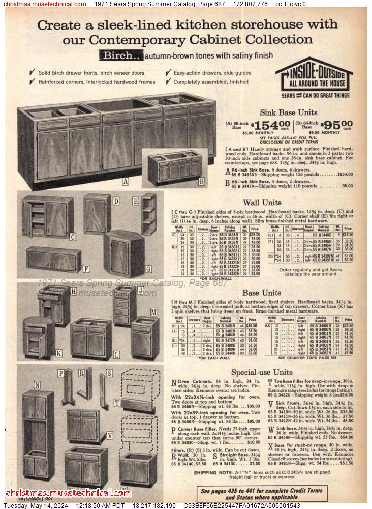 1971 Sears Spring Summer Catalog, Page 687