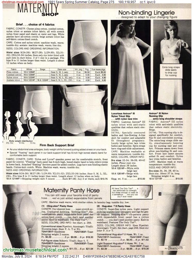 1981 Sears Spring Summer Catalog, Page 275