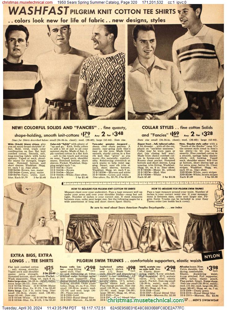 1950 Sears Spring Summer Catalog, Page 320