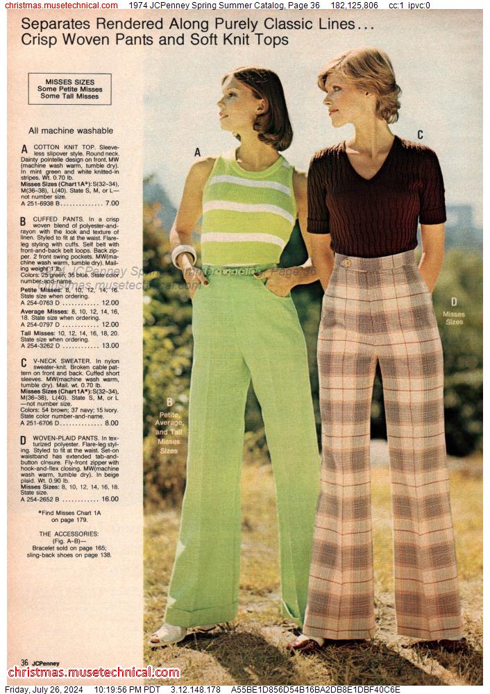 1974 JCPenney Spring Summer Catalog, Page 36
