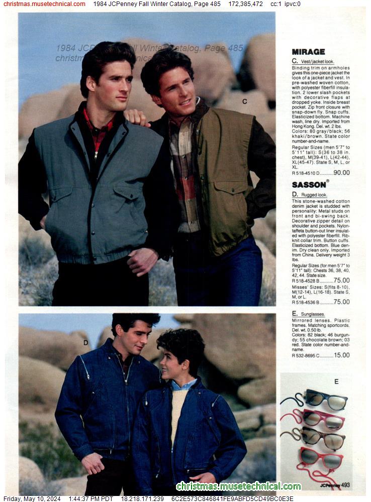 1984 JCPenney Fall Winter Catalog, Page 485