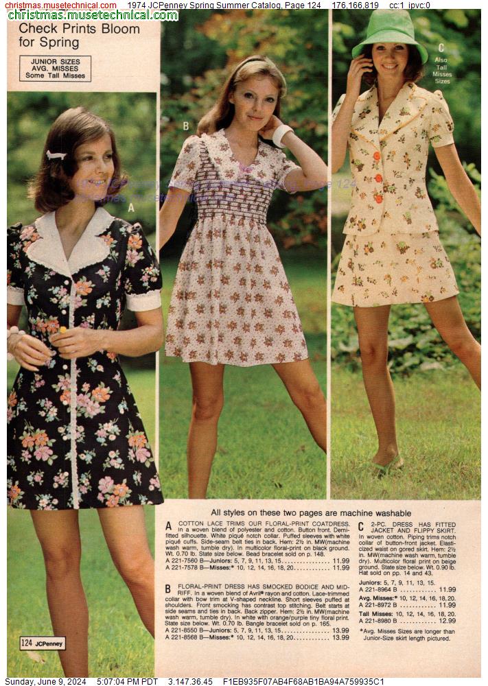 1974 JCPenney Spring Summer Catalog, Page 124