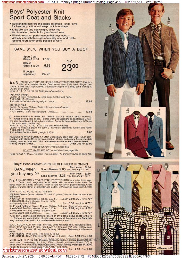 1973 JCPenney Spring Summer Catalog, Page 415