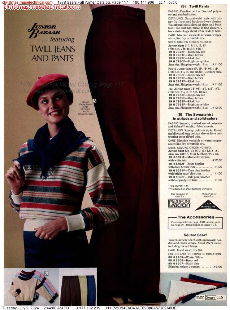1978 Sears Fall Winter Catalog, Page 117