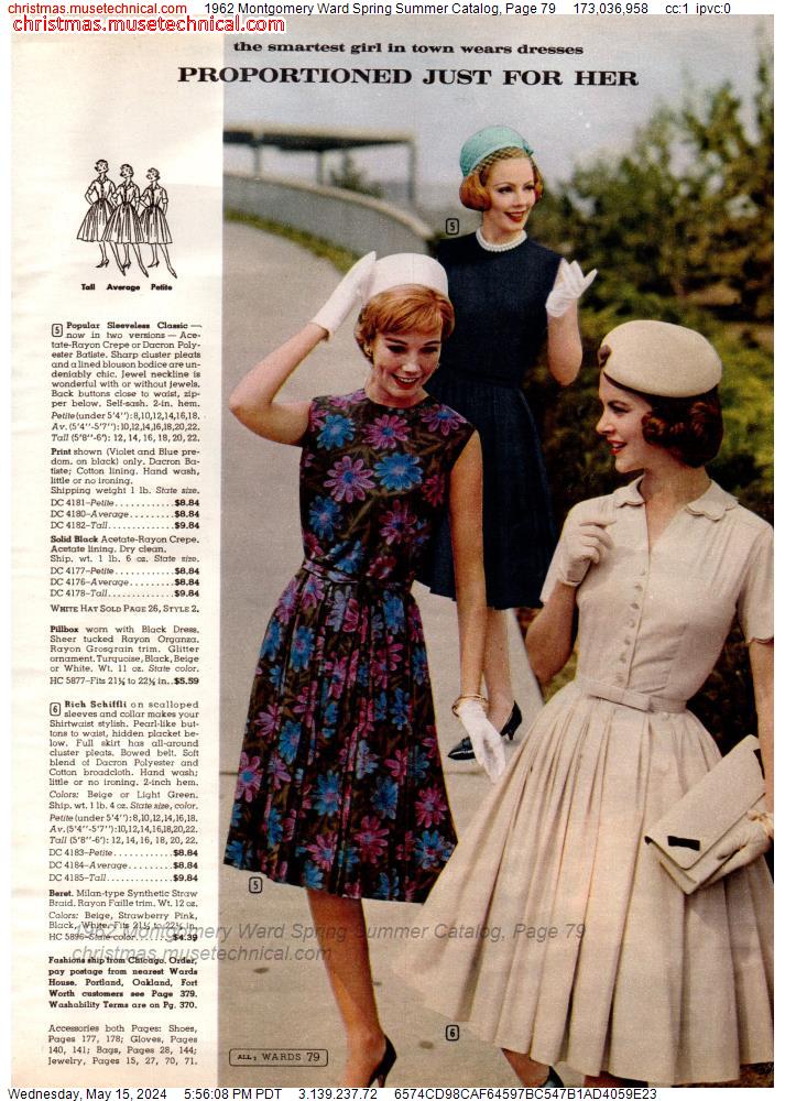 1962 Montgomery Ward Spring Summer Catalog, Page 79