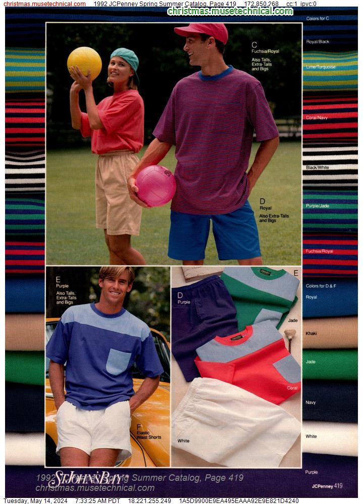 1992 JCPenney Spring Summer Catalog, Page 419