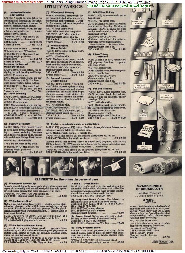 1978 Sears Spring Summer Catalog, Page 265