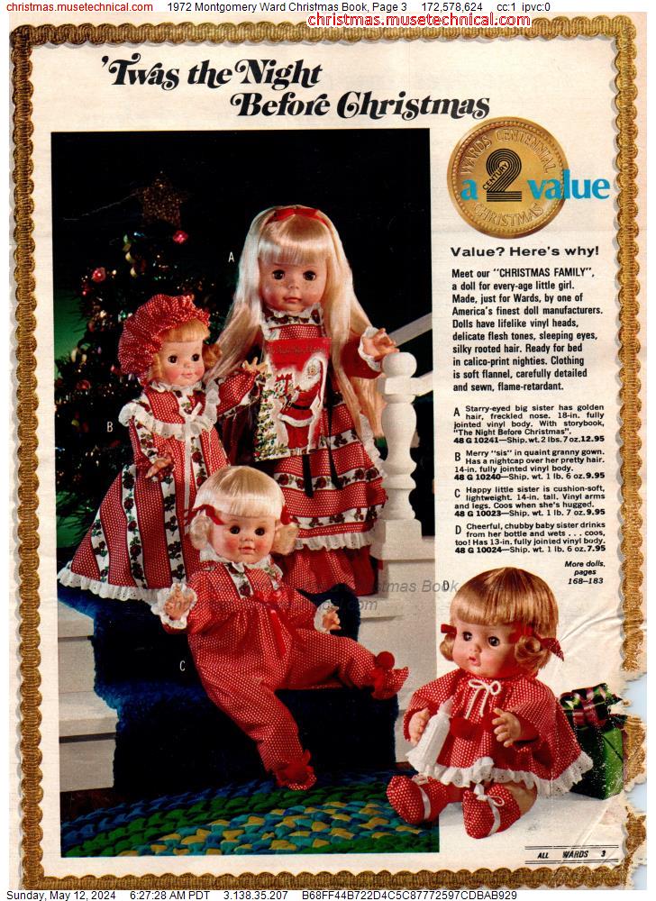 1972 Montgomery Ward Christmas Book, Page 3