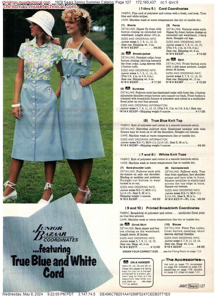 1978 Sears Spring Summer Catalog, Page 127
