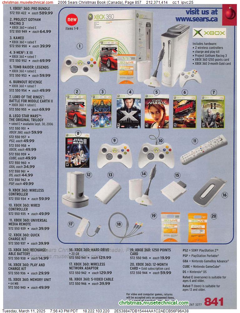 2006 Sears Christmas Book (Canada), Page 857