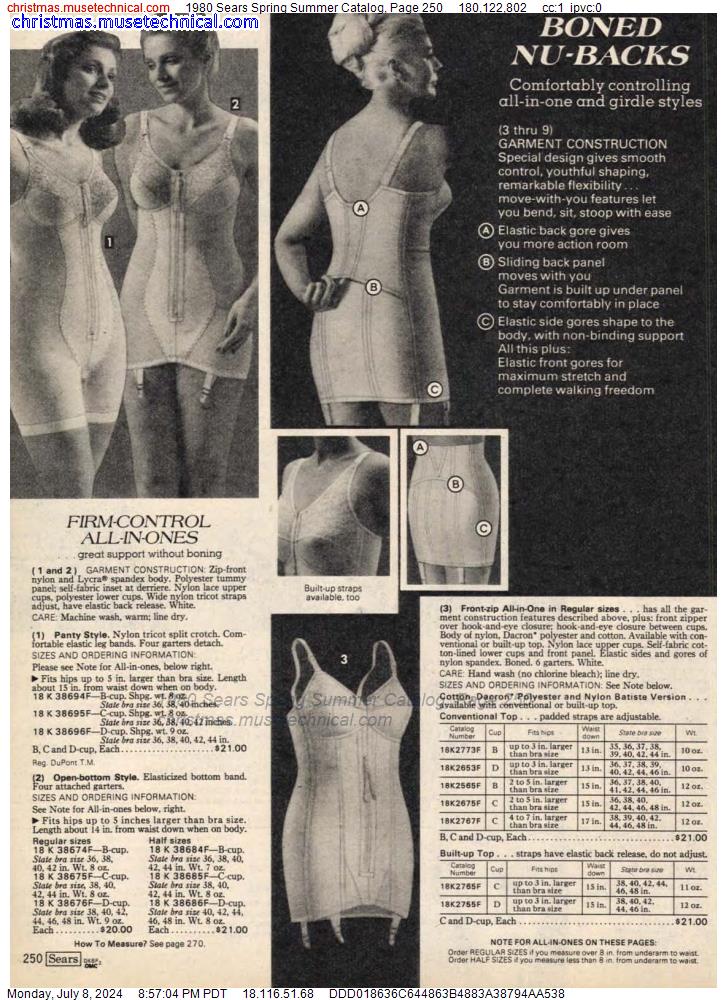 1980 Sears Spring Summer Catalog, Page 250