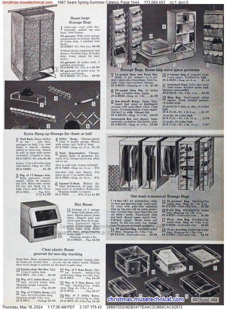 1967 Sears Spring Summer Catalog, Page 1444