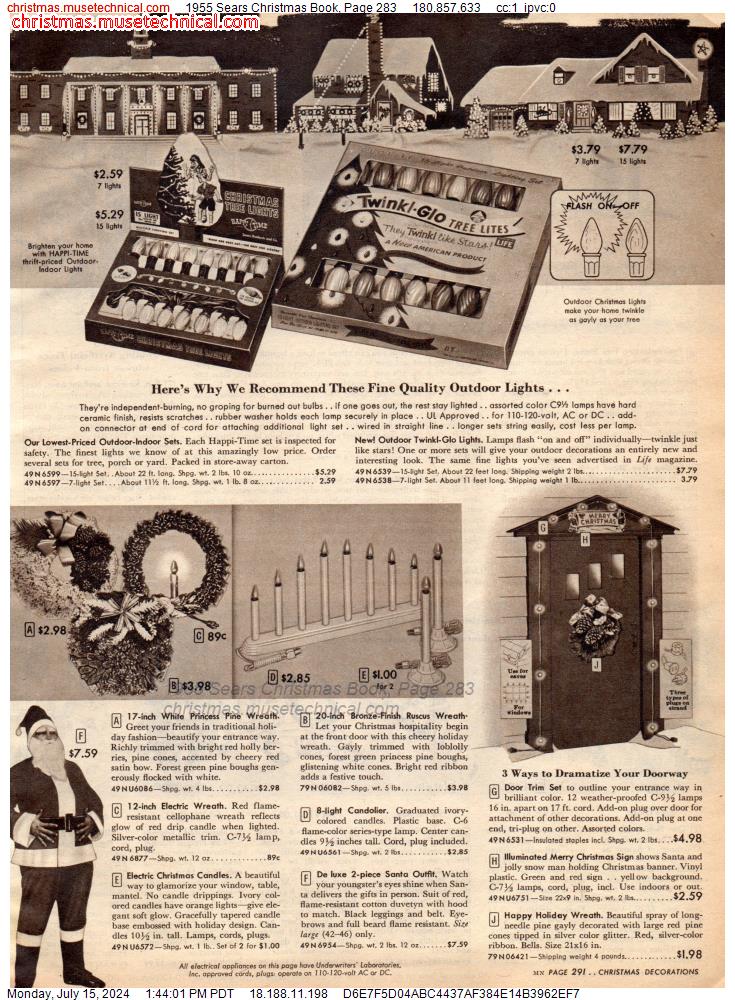 1955 Sears Christmas Book, Page 283