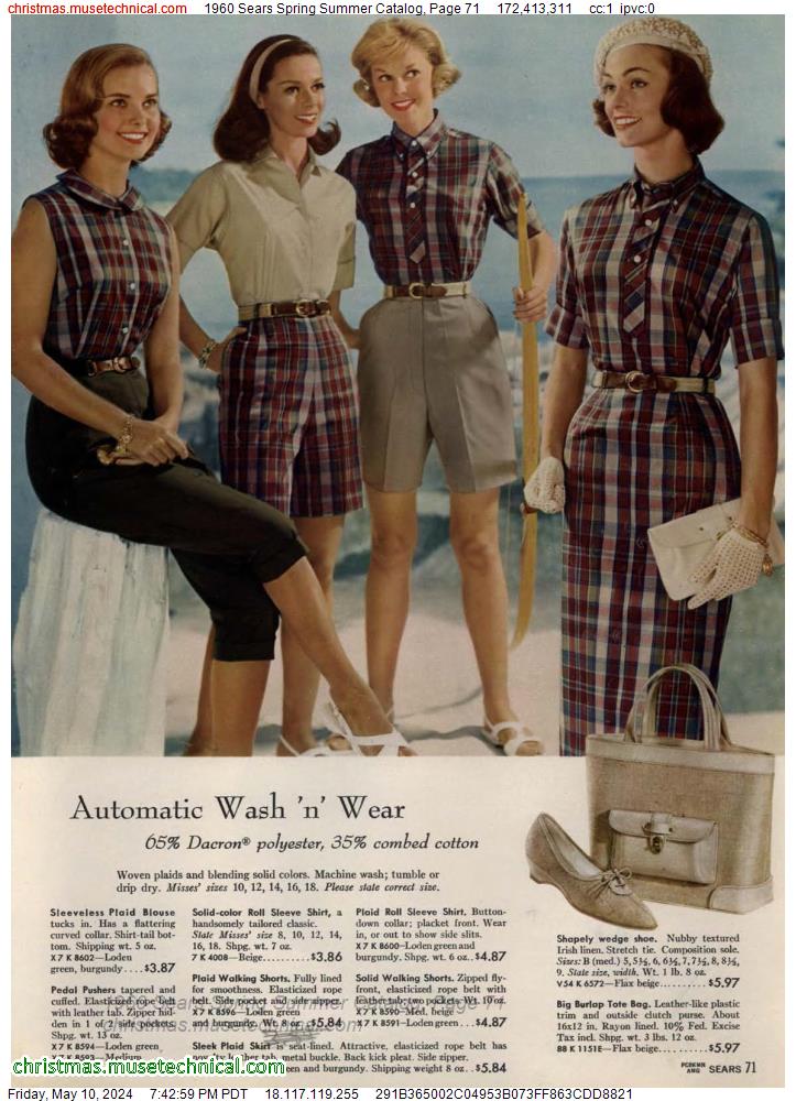 1960 Sears Spring Summer Catalog, Page 71