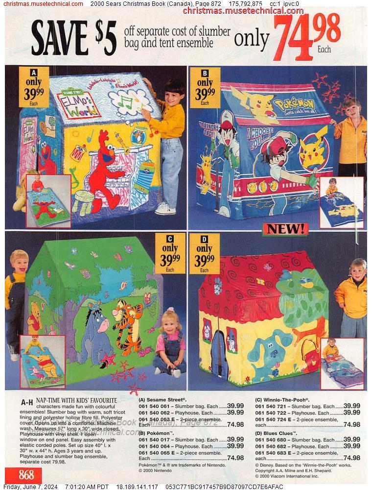 2000 Sears Christmas Book (Canada), Page 872