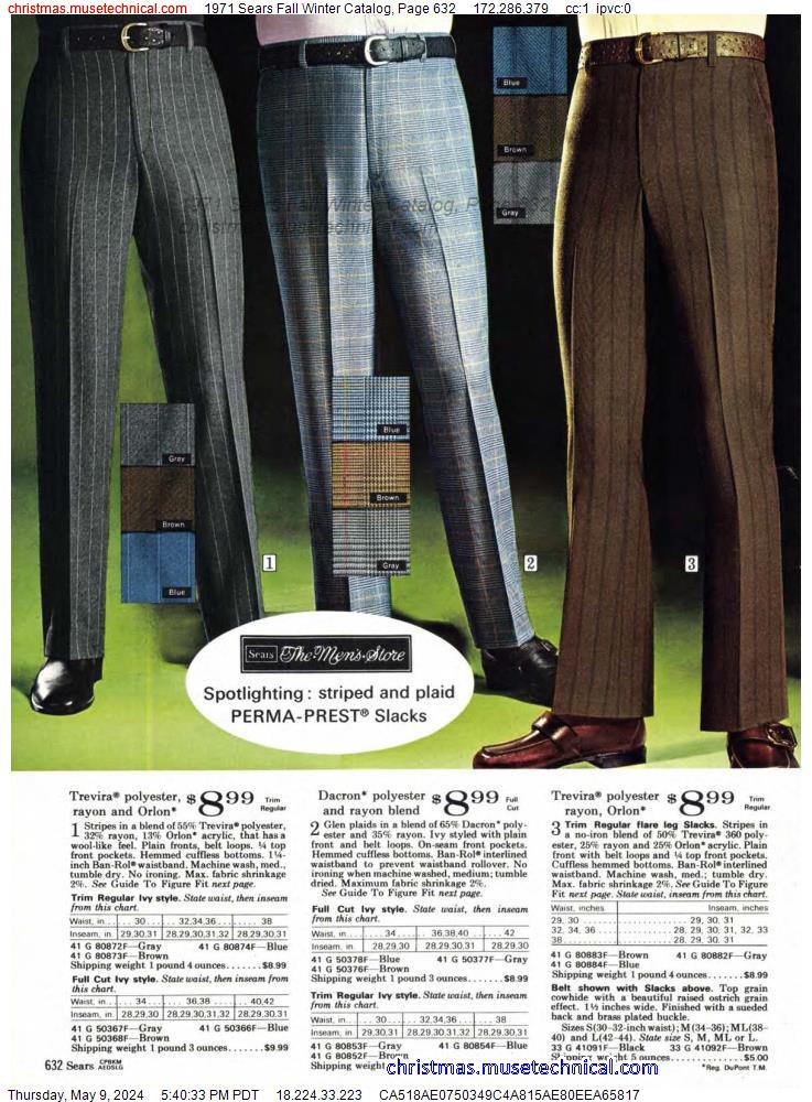 1971 Sears Fall Winter Catalog, Page 632