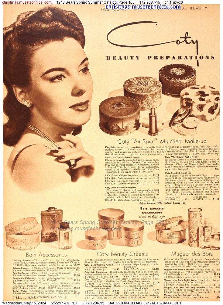 1943 Sears Spring Summer Catalog, Page 166