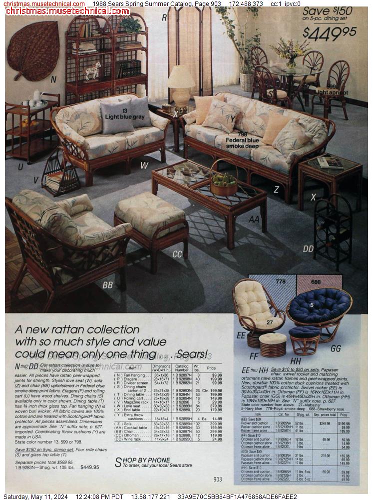 1988 Sears Spring Summer Catalog, Page 903