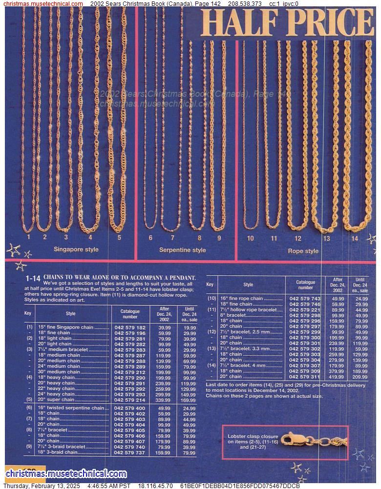 2002 Sears Christmas Book (Canada), Page 142