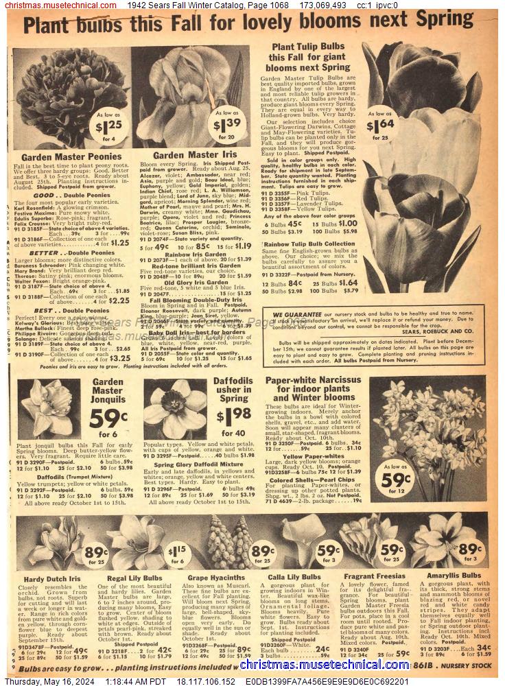 1942 Sears Fall Winter Catalog, Page 1068
