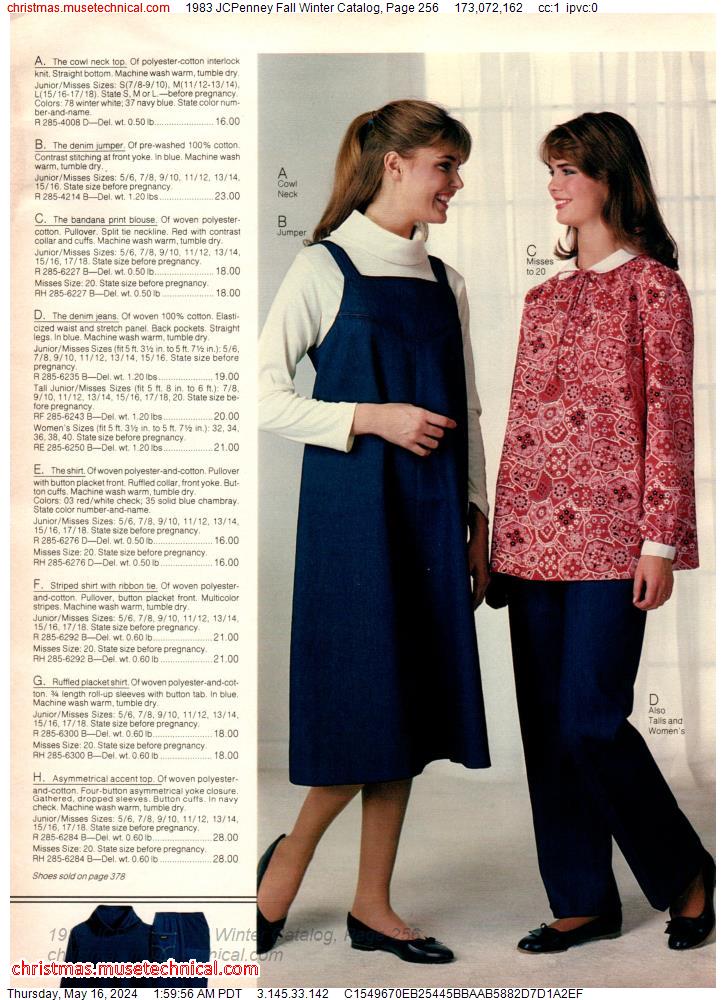 1983 JCPenney Fall Winter Catalog, Page 256