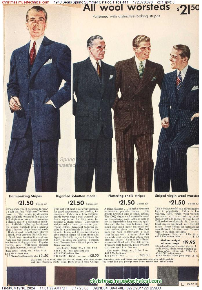 1943 Sears Spring Summer Catalog, Page 441