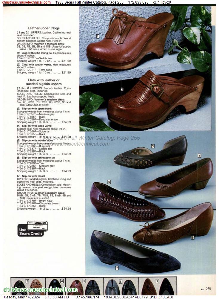 1983 Sears Fall Winter Catalog, Page 255
