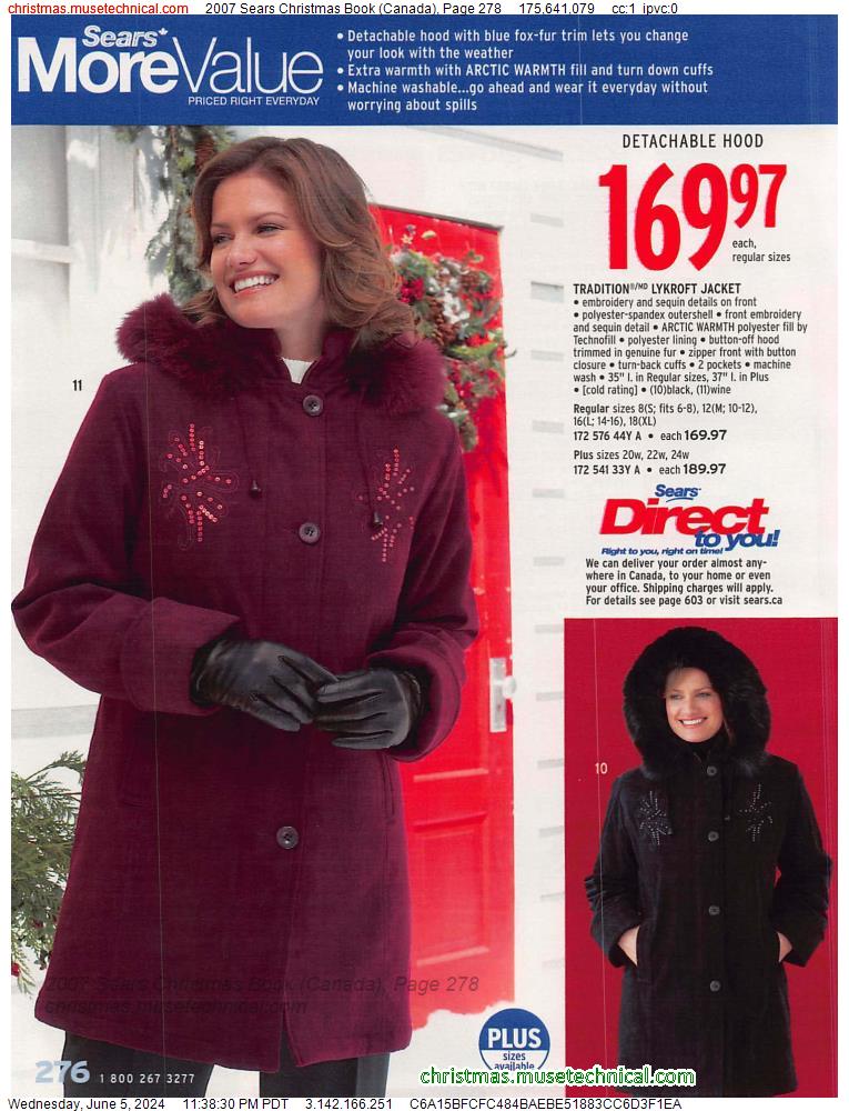 2007 Sears Christmas Book (Canada), Page 278