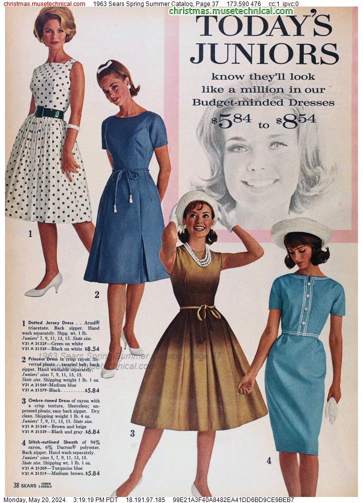 1963 Sears Spring Summer Catalog, Page 37 - Catalogs & Wishbooks