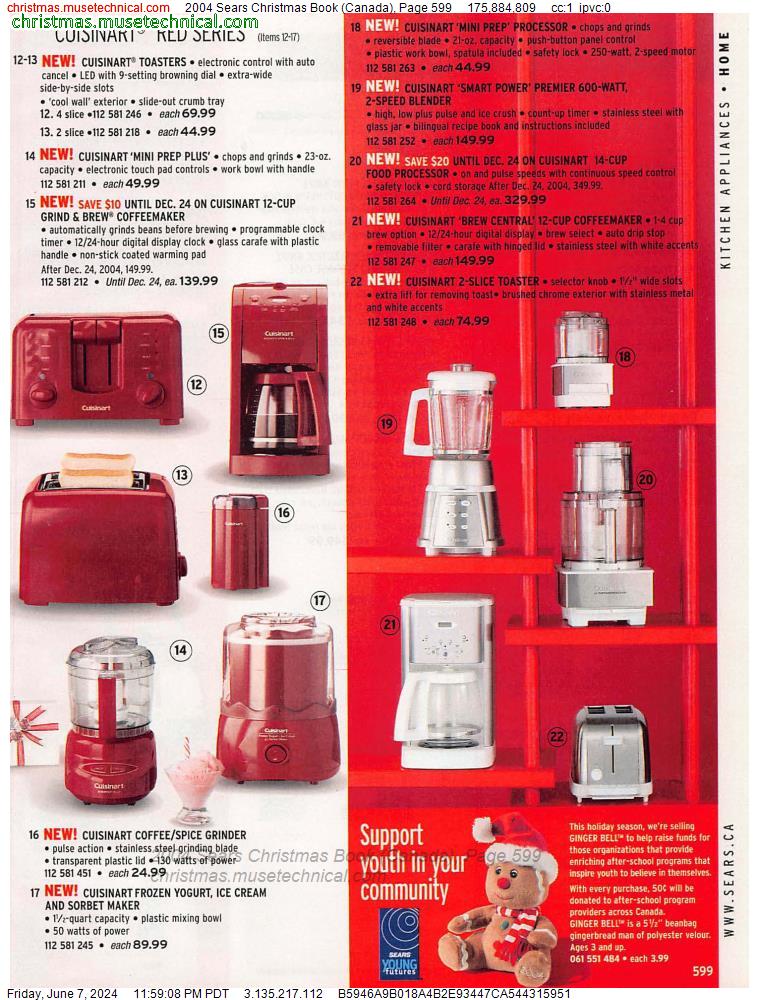 2004 Sears Christmas Book (Canada), Page 599