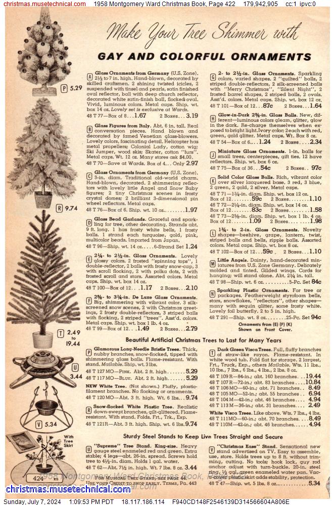 1958 Montgomery Ward Christmas Book, Page 422