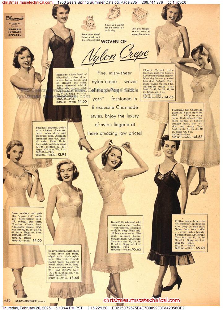 1950 Sears Spring Summer Catalog, Page 235